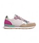 Pepe Jeans Brit Prints sneakers in pelle rosa