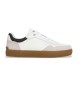 Pepe Jeans Camden Collar leather shoes white