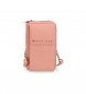 Pepe Jeans Diane mobiltelefon plånbok-bandoljär rosa -11x20x4cm