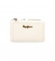 Pepe Jeans Lena bela denarnica z odstranljivo denarnico za kovance - 14,5x9x2cm