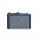 Pepe Jeans Plånbok med löstagbar handväska Maddie blå -14,5x9x2cm