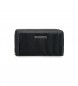 Pepe Jeans Aurora schwarzes Portemonnaie mit Reißverschluss -19,5x10x2cm