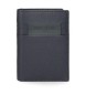 Pepe Jeans Läderplånbok Checkbox vertikal med myntväska Marinblå