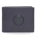 Pepe Jeans Cracker leather wallet Navy blue
