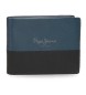 Pepe Jeans Dual leather wallet Navy blue