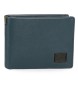 Pepe Jeans Leather wallet Marshal Navy blue