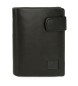 Pepe Jeans Marshal leather wallet with click closure Black
