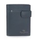 Pepe Jeans Staple leather wallet with click closure Navy blue