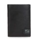 Pepe Jeans Topper vertical leather wallet with coin purse Black