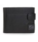 Pepe Jeans Topper Black vertical leather wallet with click closure