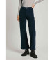 Pepe Jeans Pantalon en velours côtelé de coupe évasée Celia navy