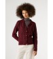 Pepe Jeans Cardigan Elaine burgundska