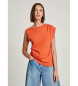 Pepe Jeans Fleurine oranje T-shirt