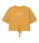 Pepe Jeans T-shirt Garland cor de laranja