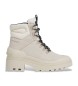 Pepe Jeans Stivaletti in pelle bianca Hale Urban
