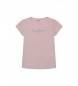Pepe Jeans Hana Glitter T-shirt S/S N pink