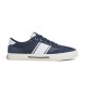 Pepe Jeans Kenton Club navy leather trainers