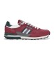 Pepe Jeans Zapatillas de Piel Kingston College granate