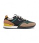Pepe Jeans London Brand veelkleurige leren sportschoenen