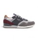 Pepe Jeans Sneaker London Brand in pelle grigia