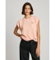 Pepe Jeans T-shirt rose Lorena