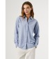 Pepe Jeans Maglietta blu con testo lirico