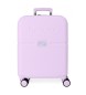 Pepe Jeans Cabin size suitcase Accent expandable rigid pink -40x55x20cm