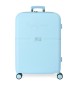 Pepe Jeans Medium rigid blue suitcase -48x70x28cm