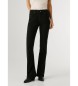 Pepe Jeans Pantalone Mid Rise Flare New Pimlico nero