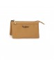 Pepe Jeans Lena three compartment purse brown
