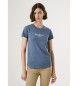 Pepe Jeans T-shirt Nouvelle Virginie bleu
