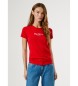 Pepe Jeans T-shirt Nouvelle Virginie rouge