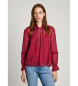 Pepe Jeans Bluza Odette bordo barve