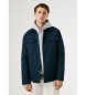 Pepe Jeans Pikowana kurtka robocza granatowa