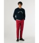 Pepe Jeans Calça Relaxed Loose vermelha