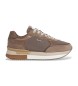 Pepe Jeans Rusper Glam Leder Turnschuhe braun