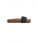 Pepe Jeans Anatomiczne sandały Oban Tree Sandals czarne