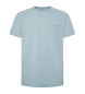 Pepe Jeans Einzelnes Carrinson-T-Shirt blau