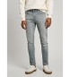 Pepe Jeans Dżinsy skinny fit Finsbury w kolorze szarym