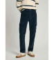 Pepe Jeans Pantaloni cargo slim in velluto a coste blu scuro