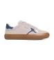 Pepe Jeans Travis Retro pink leather trainers