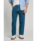 Pepe Jeans Barrel jeans in blauw loose fit