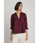 Pepe Jeans Camicetta bordeaux Bernadette