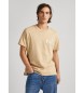 Pepe Jeans Koszulka Colden w kolorze beżowym