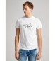 Pepe Jeans Graf-T-Shirt weiß