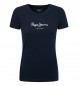 Pepe Jeans T-shirt blu navy in lycra New Virginia