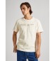 Pepe Jeans T-shirt Cosby bianco sporco