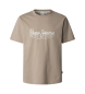 Pepe Jeans Dumas Kurzarm-T-Shirt in Beige