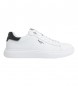 Pepe Jeans Eaton Basic Sneakers i läder vit