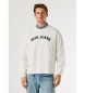 Pepe Jeans Felpa Gio color bianco sporco